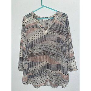 Maurices 3/4 Sleeve Peasant Blouse